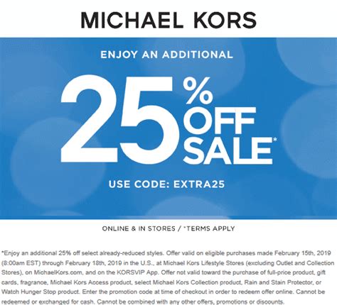 michael kors 10 discount code|michael kors sale promo code.